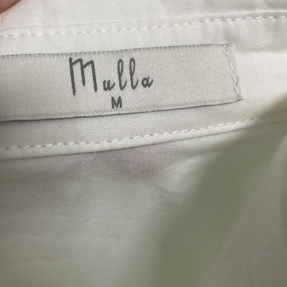Mulla White shirt dress hidden buttons size medium - Picture 7 of 7